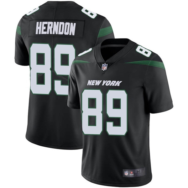 Men's New York Jets #89 Chris Herndon Black Vapor Untouchable Limited Stitched NFL Jersey